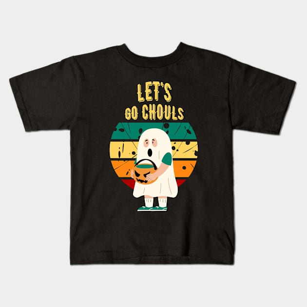 Let's Go Ghouls Kids T-Shirt by Myartstor 